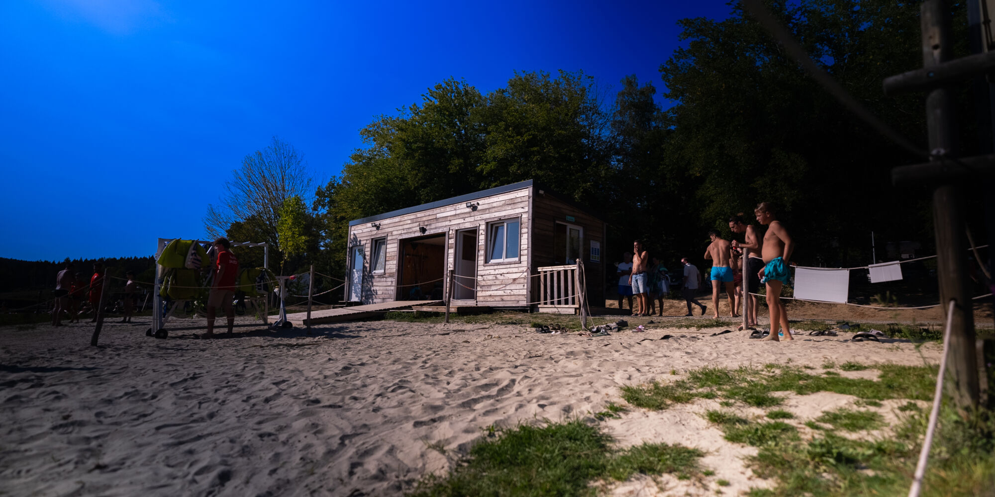 Photo du point d'accueil du Wi Splash au lac des Vieilles Forges Photo du point d'accueil du Wi Splash au lac des Vieilles Forges